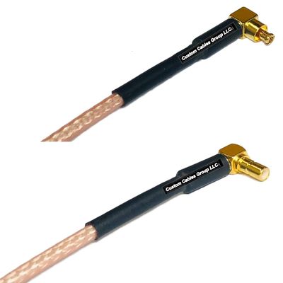 0.5 feet RG316 MC Card Male Angle to SSMB Male Angle RF Pigtail Coaxial Cable