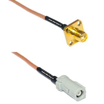 0.5 feet RG316 SMA Female Flange to AVIC Jack RF Pigtail Coaxial Cable