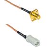 0.5 feet RG316 SMA Female Flange to AVIC Jack RF Pigtail Coaxial Cable view 1