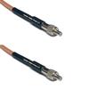 0.5 feet RG316 TS-9 Female to TS-9 Female RF Pigtail Coaxial Cable view 1