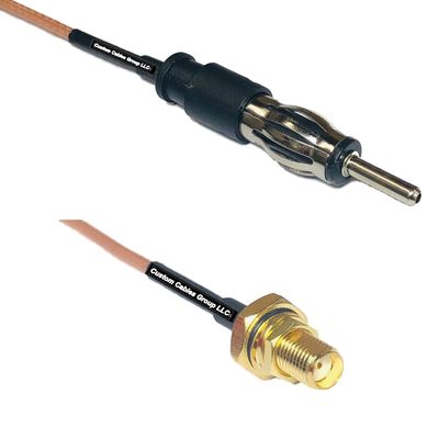 0.5 feet RG316 AM/FM Male to SMA Female O-Ring RF Pigtail Coaxial Cable