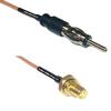 0.5 feet RG316 AM/FM Male to SMA Female O-Ring RF Pigtail Coaxial Cable view 1
