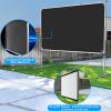 JWSIT Projector Screen and Stand, 80 inch Outdoor Movie Screen-Upgraded 3 Layers PVC 16:9 Outdoor Projector Screen,Portable Video Projection Screen with Carrying Bag for Home Theater Backyard view 3