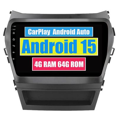 RoverOne Car Stereo Bluetooth Radio GPS Navigation Multimedia Head Unit for Hyundai Santa FE Santafe IX45 2013 2014 2015 2016 2017 with Touch Screen Android DSP MirrorLink