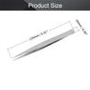 Utoolmart 00-SA Precision Stainless Steel Micro-magnetic Pointed Tip Tweezer Silver Tone with Card Bag 2 pcs view 2