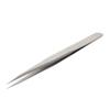 Utoolmart 27-SA Precision Stainless Steel Micro-magnetic Pointed Tip Tweezer Silver Tone OPP bags 1 pcs view 1