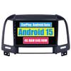 RoverOne Car Stereo Bluetooth GPS Navigation Multimedia Head Unit for Hyundai Santa Fe Santafe 2006-2011 with Touch Screen Android DSP MirrorLink (Without Canbus) view 1