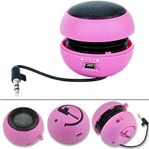 Wired Speaker Portable Compatible for Amazon Fire HD 10 (2019 Model ONLY) - Audio Multimedia Rechargeable Pink