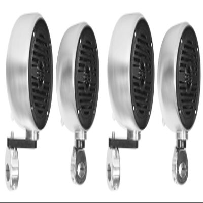 Rockville 4 Chrome 4" Rollbar RollCage Tower Speakers for ATV/UTV/Cart