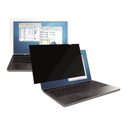 Fellowes PrivaScreen Anti Glare Privacy Filter and Screen Protector for Laptop, 14 Inches 16:9 Widescreen - Easy Attach and Removal with Quick Reveal Tabs, Black
