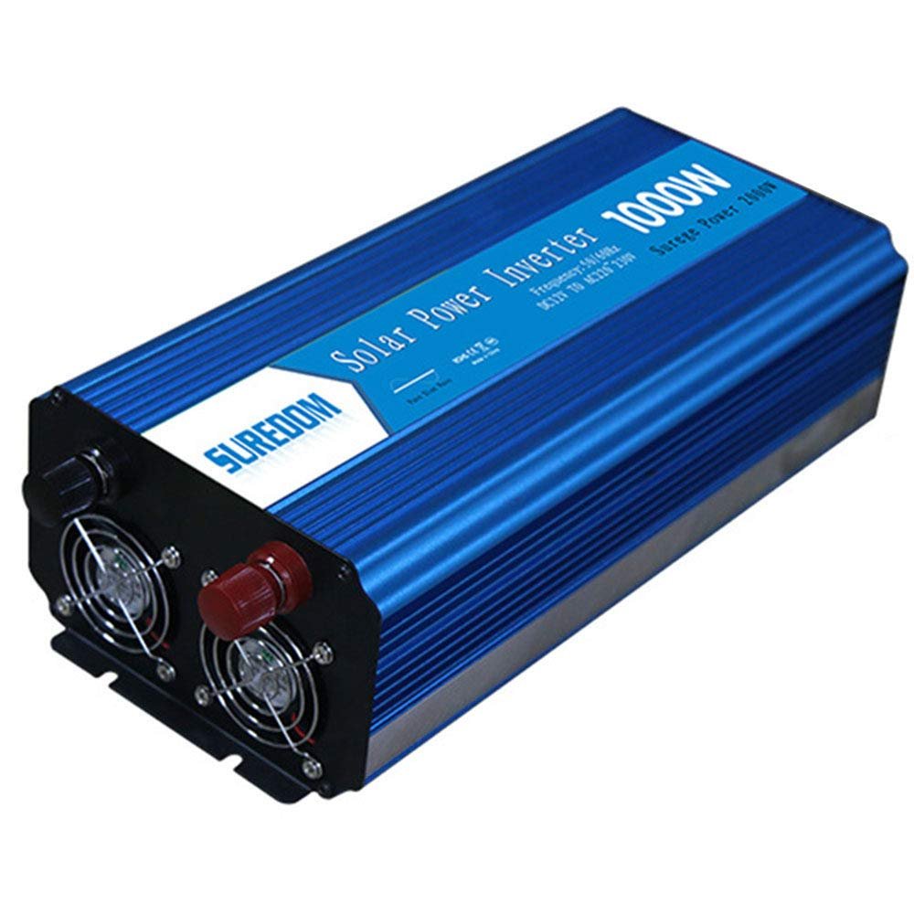 1000 Watt Car Power Inverter Dual AC Outlets 12V DC to 110V/240V AC Modified Sine Wave Inverter 12V DC to AC Power, 2000W Surge Peak Power,Car Power Charger Inverter with Battery Clips,12Vto110V