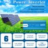 1000 Watt Car Power Inverter Dual AC Outlets 12V DC to 110V/240V AC Modified Sine Wave Inverter 12V DC to AC Power, 2000W Surge Peak Power,Car Power Charger Inverter with Battery Clips,12Vto110V view 3