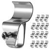 (15 Pack) Vinyl Siding Clips Hooks, No-Hole Needed Siding Hangers for Outdoor Mounted Home Security Cameras, Stainless Steel view 1