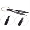 CoscosX 100 Sets Portable Every Day Carry Keys Ring Cross and Slot Type Screwdriver Men's Socks Key Outdoor Multifunction Key Chain Stainless Keychain Pocket Tool Screwdriver Set with Keychain view 2