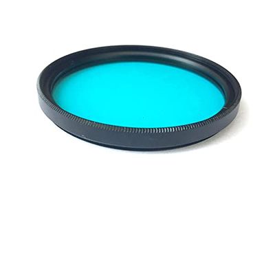 1PCS AR Coated 58mm IR Cut Filter QB21 BG38 Blue Optical Glass Used for Camera Color Correction to Eliminate The red Light
