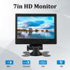 Wendry 7 Inch Monitor,1080P HDMI Computer Monitor,16:9 LED Backlight Display for,Portable VGA AV HDMI Computer Screen with Stand for Car Display, CCTV, LCD Full HD Monitor view 2