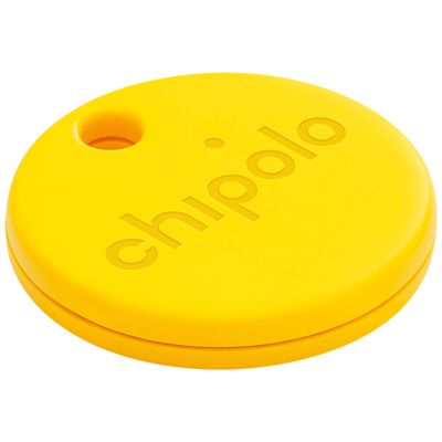 Chipolo ONE (2020) - 1 Pack - Key Finder, Bluetooth Tracker for Keys, Bag, Item Finder. Free Premium Features. iOS and Android Compatible (Yellow)