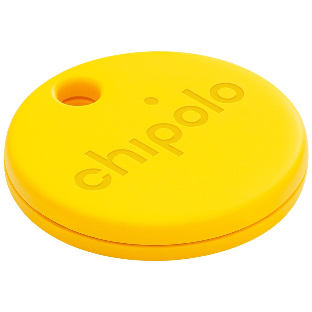Chipolo ONE (2020) - 1 Pack - Key Finder, Bluetooth Tracker for Keys, Bag, Item Finder. Free Premium Features. iOS and Android Compatible (Yellow)