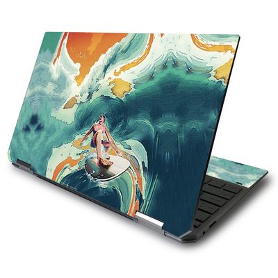 MightySkins Skin for HP Spectre x360 13.3" Gem-Cut (2020) - Acid Surf | Protective, Durable, and Unique Vinyl Decal wrap Cover | Easy to Apply, Remove, and Change Styles | Made in The USA