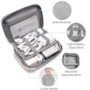 pack all Electronic Organizer, Cable Organizer Bag, Cord Travel Organizer for Cables, Chargers, Phones, USB cords, SD Cards (Gray) view 3