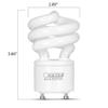 Feit Electric 60W Equivalent CFL Twist Light Bulb on GU24 Base, Non-Dimmable, 900 Lumens, 10K Life Hours, 4100K Cool White, 6 Pack - BPESL13T/GU24/41K/6 view 4