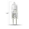 Feit Electric 10W T3 Halogen Light Bulb, Dimmable, 3000K Warm White, G4 Base, Ideal for Landscape Lighting, Damp Location Rated, 2,000-Hour Lifespan, BPQ10T3/RP/12, 12-Pack view 4