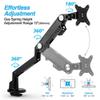 AVLT Single 13"-38" Monitor Arm Desk Mount fits One Flat/Curved/Ultrawide Screens Full Motion Height Swivel Tilt Rotation Adjustable - VESA/C-Clamp/Cable Management - Black view 3