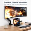 AVLT Single 13"-38" Monitor Arm Desk Mount fits One Flat/Curved/Ultrawide Screens Full Motion Height Swivel Tilt Rotation Adjustable - VESA/C-Clamp/Cable Management - Black view 4