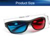 Othmro 1Pcs Durable 3D Style Glasses 3D Viewing Glasses 3D Movie Game Glasses Red-Blue 3D Glasses Plastic Frame Black Resin Lens view 2