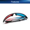 Othmro 1Pcs Durable 3D Style Glasses 3D Viewing Glasses 3D Movie Game Glasses Red-Blue 3D Glasses Plastic Frame Black Resin Lens view 3
