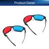 Othmro 2Pcs Durable 3D Style Glasses 3D Viewing Glasses 3D Movie Game Glasses Red-Blue 3D Glasses Plastic Frame Black Resin Lens for 3D TV Cinema Films DVD Viewing Home Movies view 4