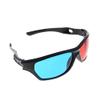 Othmro 3Pcs Extra Upgrade Style Red-Blue 3D Glasses - Plastic Frame Black Resin Lens - 3D Movie & Game Glasses view 4