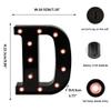 Ulalaza Black & White LED Light Up Sign 2xAA Battery Powered Letter Marquee for Wedding Birthday Party Christmas Lamp Night Light view 2