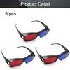 Othmro 3Pcs Durable 3D Style Glasses 3D Viewing Glasses 3D Movie Game Glasses Red-Blue 3D Glasses Plastic Frame Black Resin Lens for 3D TV Cinema Films DVD Viewing Home Movies view 4