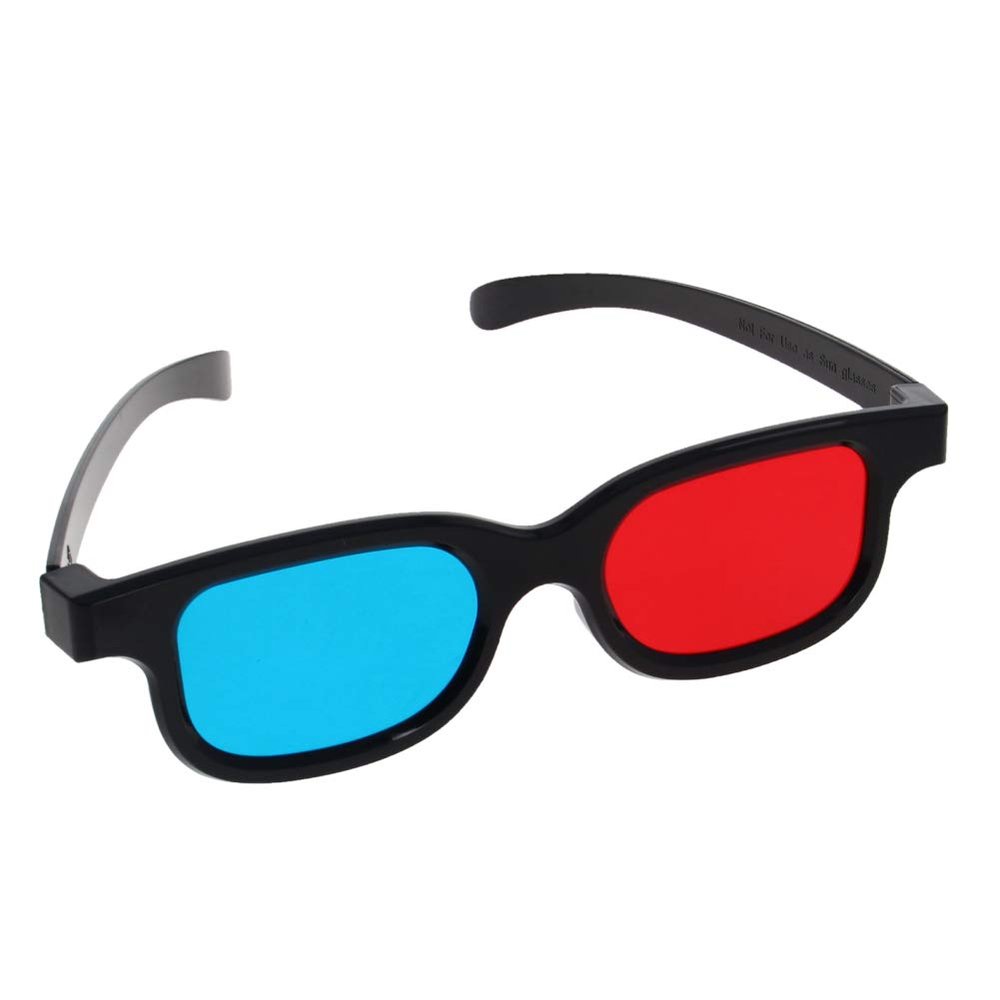 Othmro 5Pcs Durable 3D Style Glasses 3D Viewing Glasses 3D Movie Game Glasses Red-Blue 3D Glasses Plastic Frame Black Resin Lens for 3D TV Cinema Films DVD Viewing Home Movies