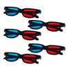 Othmro 5Pcs Durable 3D Style Glasses 3D Viewing Glasses 3D Movie Game Glasses Red-Blue 3D Glasses Plastic Frame Black Resin Lens for 3D TV Cinema Films DVD Viewing Home Movies view 2