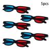 Othmro 5Pcs Durable 3D Style Glasses 3D Viewing Glasses 3D Movie Game Glasses Red-Blue 3D Glasses Plastic Frame Black Resin Lens for 3D TV Cinema Films DVD Viewing Home Movies view 3