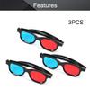 Othmro 3D Style Glasses - 3D Viewing Glasses with Red-Blue Lens, Plastic Frame, Black Resin for 3D TV, Cinema, Home Movies view 3