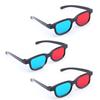 Othmro 3Pcs 3D Red-Blue Glasses Plastic Frame Black Resin Lens 3D Movie Game Glasses 3D Viewing Glasses 3D Style Glasses for Anaglyph Movie Photo Projector Film Television Computer Screen Game view 2