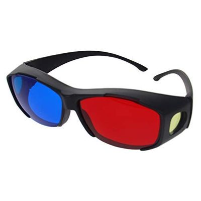 Othmro 3D Style Glasses 3D Viewing Glasses Durable 3D Movie Game Glasses Red-Blue 3D Glasses Plastic Frame Black Resin Lens for 3D TV Cinema Films DVD Viewing Home Movies