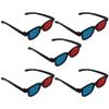 Othmro 5Pcs 3D Style Glasses Durable 3D Viewing Glasses 3D Movie Game Glasses Red-Blue 3D Glasses Plastic Frame Black Resin Lens for 3D TV Cinema Films DVD Viewing Home Movies view 1