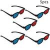 Othmro 5Pcs 3D Style Glasses Durable 3D Viewing Glasses 3D Movie Game Glasses Red-Blue 3D Glasses Plastic Frame Black Resin Lens for 3D TV Cinema Films DVD Viewing Home Movies view 2
