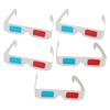 Othmro 20Pcs Durable 3D Style Glasses 3D Viewing Glasses 3D Movie Game Glasses Red-Blue 3D Glasses Carboard Frame White Resin Lens for 3D TV Cinema Films DVD Viewing Home Movies view 1