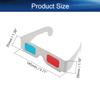 Othmro 20Pcs Durable 3D Style Glasses 3D Viewing Glasses 3D Movie Game Glasses Red-Blue 3D Glasses Carboard Frame White Resin Lens for 3D TV Cinema Films DVD Viewing Home Movies view 2