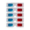Othmro 5Pcs Durable 3D Style Glasses 3D Viewing Glasses 3D Movie Game Glasses Red-Blue 3D Glasses Carboard Frame White Resin Lens for 3D TV Cinema Films DVD Viewing Home Movies view 1