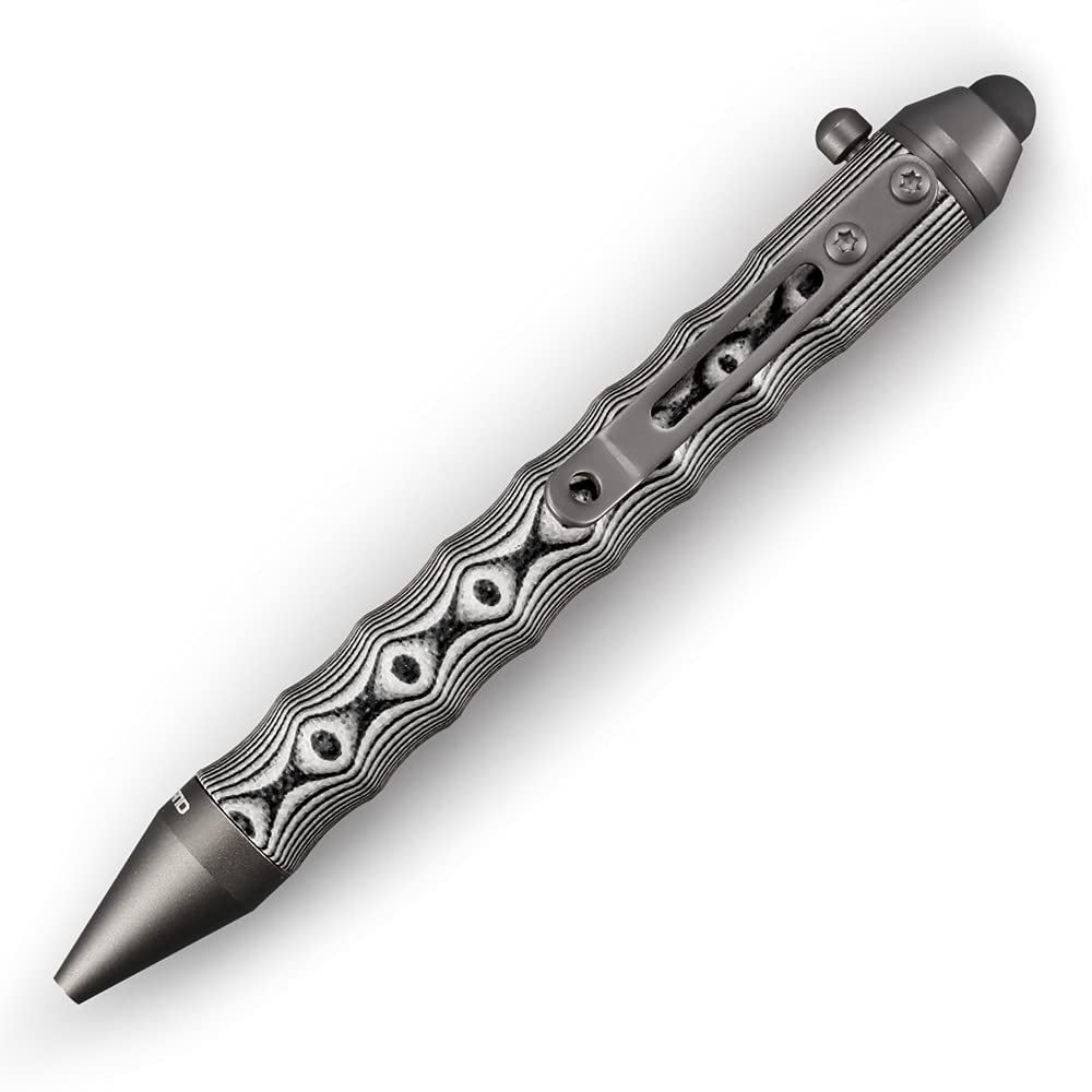 Cool Hand 4.5'' Bolt Action Pens, EDC Ballpoint Ink Refillable, Stylus for Touch Screen, Ergonomic Grip, Hold in Texture with Finger Grooves