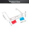 Othmro 1Pcs Durable 3D Style Glasses 3D Viewing Glasses 3D Movie Game Glasses Red-Blue 3D Glasses Carboard Frame White Resin Lens for 3D TV Cinema Films DVD Viewing Home Movies view 2