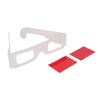 Othmro 3pcs Durable 3D Style Glasses 3D Viewing Glasses 3D Movie Game Glasses Red-Red 3D Glasses Carboard Frame White Resin Lens for 3D TV Cinema Films DVD Viewing Home Movies view 4