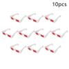 Othmro 5Pcs Durable 3D Style Glasses 3D Viewing Glasses 3D Movie Game Glasses Blue-Blue 3D Glasses Carboard Frame White Resin Lens for 3D TV Cinema Films DVD Viewing Home Movies view 2