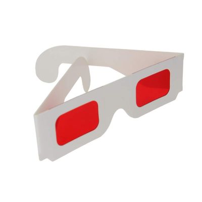 Othmro 5Pcs 3D Style Glasses 3D Viewing Glasses Durable 3D Movie Game Glasses Red-Red 3D Glasses Carboard Frame White Resin Lens for 3D TV Cinema Films DVD Viewing Home Movies